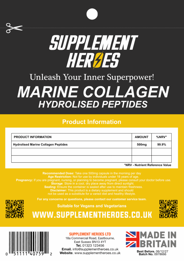 Collagen Powder 500mg Supplement - Image 2